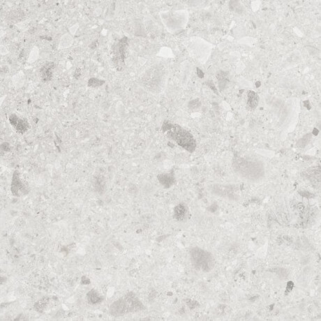 Carrelage en grès émaillé pour sol 60x120, couleur Ivory (gris clair mat), rectifié, référence A4H95, style terrazzo #6