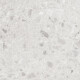 Carrelage en grès émaillé pour sol 60x120, couleur Ivory (gris clair mat), rectifié, référence A4H95, style terrazzo #6