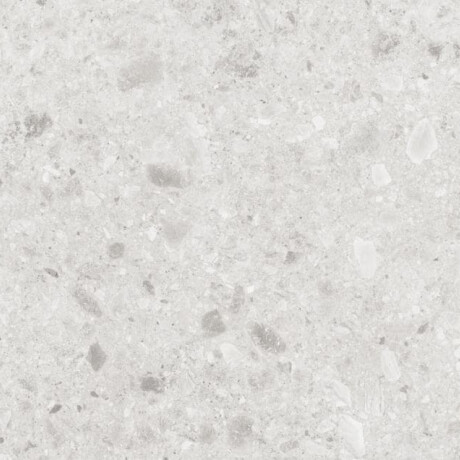 Carrelage en grès émaillé pour sol 60x120, couleur Ivory (gris clair mat), rectifié, référence A4H95, style terrazzo #8