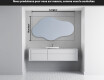 Miroir de salle de bains LED de forme irrégulière C221 #3