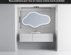 Miroir de salle de bains LED de forme irrégulière C222 #5