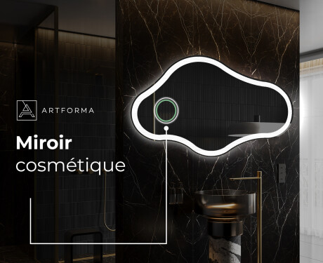 Miroir de salle de bains LED de forme irrégulière C222 #4