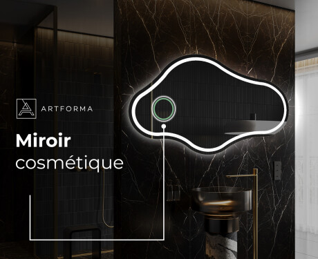 Miroir de salle de bains LED de forme irrégulière C223 #4
