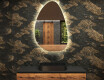 Miroir de salle de bains LED de forme irrégulière D221