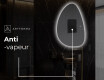 Miroir de salle de bains LED de forme irrégulière D221 #8