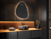 Miroir de salle de bains LED de forme irrégulière D221 #9