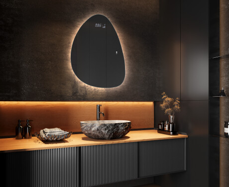 Miroir de salle de bains LED de forme irrégulière D221 #9