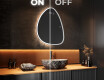 Miroir de salle de bains LED de forme irrégulière B222 #3