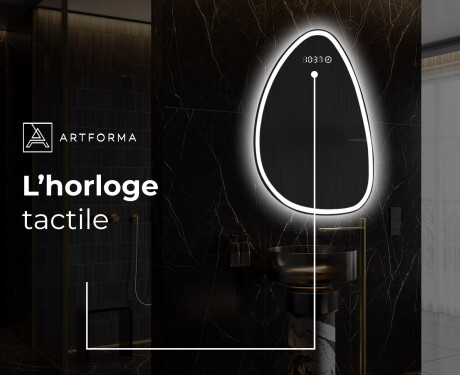 Miroir de salle de bains LED de forme irrégulière B222 #7