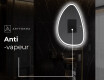 Miroir de salle de bains LED de forme irrégulière B222 #8