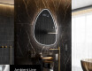 Miroir de salle de bains LED de forme irrégulière B223