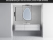 Miroir de salle de bains LED de forme irrégulière B223 #5