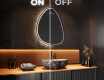 Miroir de salle de bains LED de forme irrégulière B223 #3