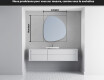 Miroir de salle de bains LED de forme irrégulière EG221 #4