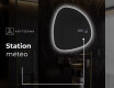 Miroir de salle de bains LED de forme irrégulière EG221 #7