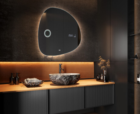 Miroir de salle de bains LED de forme irrégulière EG221 #10