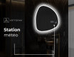 Miroir de salle de bains LED de forme irrégulière EG222 #9