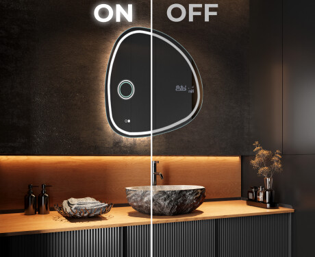Miroir de salle de bains LED de forme irrégulière EG223 #3