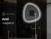 Miroir de salle de bains LED de forme irrégulière EG223 #9