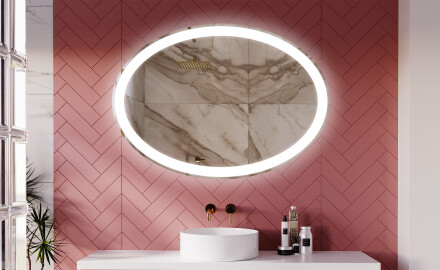 Horizontal Illumination LED Miroir Sur Mesure Eclairage Salle De Bain L74