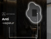 Miroir de salle de bains LED de forme irrégulière EM221 #9