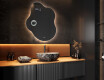 Miroir de salle de bains LED de forme irrégulière EM221 #10