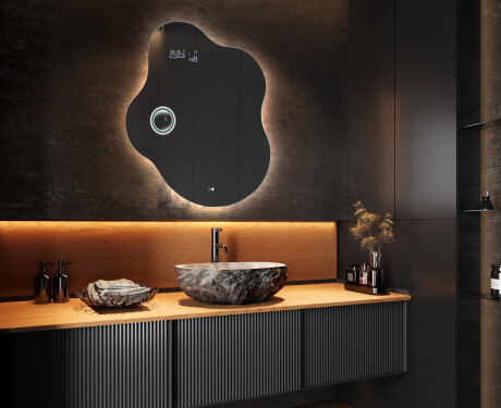 Miroir de salle de bains LED de forme irrégulière EM221 #10