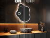 Miroir de salle de bains LED de forme irrégulière EM222 #3
