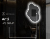 Miroir de salle de bains LED de forme irrégulière EM222 #9