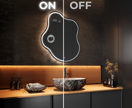 Miroir de salle de bains LED de forme irrégulière EM223 #3