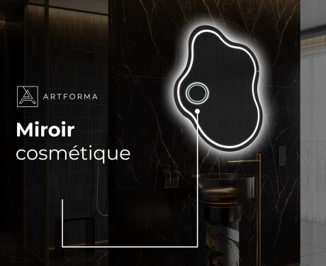 Miroir de salle de bains LED de forme irrégulière EM223 #5