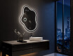 Miroir de salle de bains LED de forme irrégulière EM223 #10