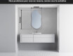 Miroir de salle de bains LED de forme irrégulière F221 #4
