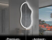 Miroir de salle de bains LED de forme irrégulière F222