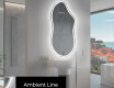 Miroir de salle de bains LED de forme irrégulière F222 #3