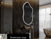 Miroir de salle de bains LED de forme irrégulière F222 #4