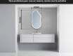 Miroir de salle de bains LED de forme irrégulière F222 #4
