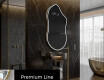 Miroir de salle de bains LED de forme irrégulière F223 #3