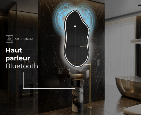 Miroir de salle de bains LED de forme irrégulière F223 #5