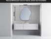 Miroir de salle de bains LED de forme irrégulière G221 #4