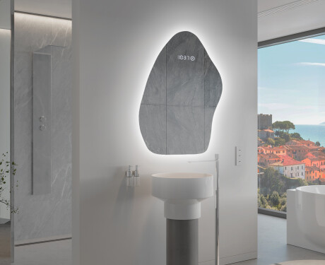 Miroir de salle de bains LED de forme irrégulière G221 #9