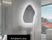 Miroir de salle de bains LED de forme irrégulière G222 #3