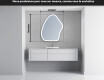 Miroir de salle de bains LED de forme irrégulière G222 #5