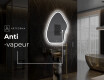Miroir de salle de bains LED de forme irrégulière G222 #8
