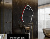 Miroir de salle de bains LED de forme irrégulière G223 #4