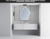Miroir de salle de bains LED de forme irrégulière G223 #4