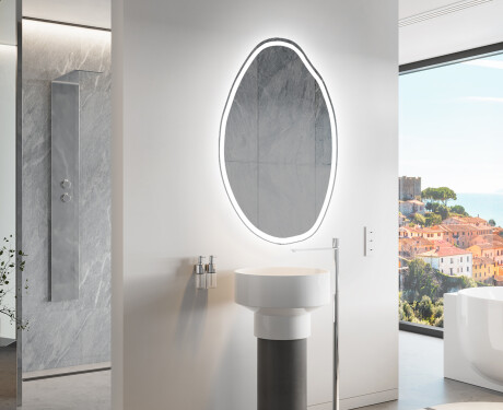 Miroir de salle de bains LED de forme irrégulière U222
