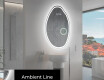 Miroir de salle de bains LED de forme irrégulière U222 #3