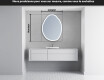 Miroir de salle de bains LED de forme irrégulière U222 #5