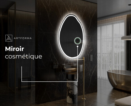 Miroir de salle de bains LED de forme irrégulière U222 #5
